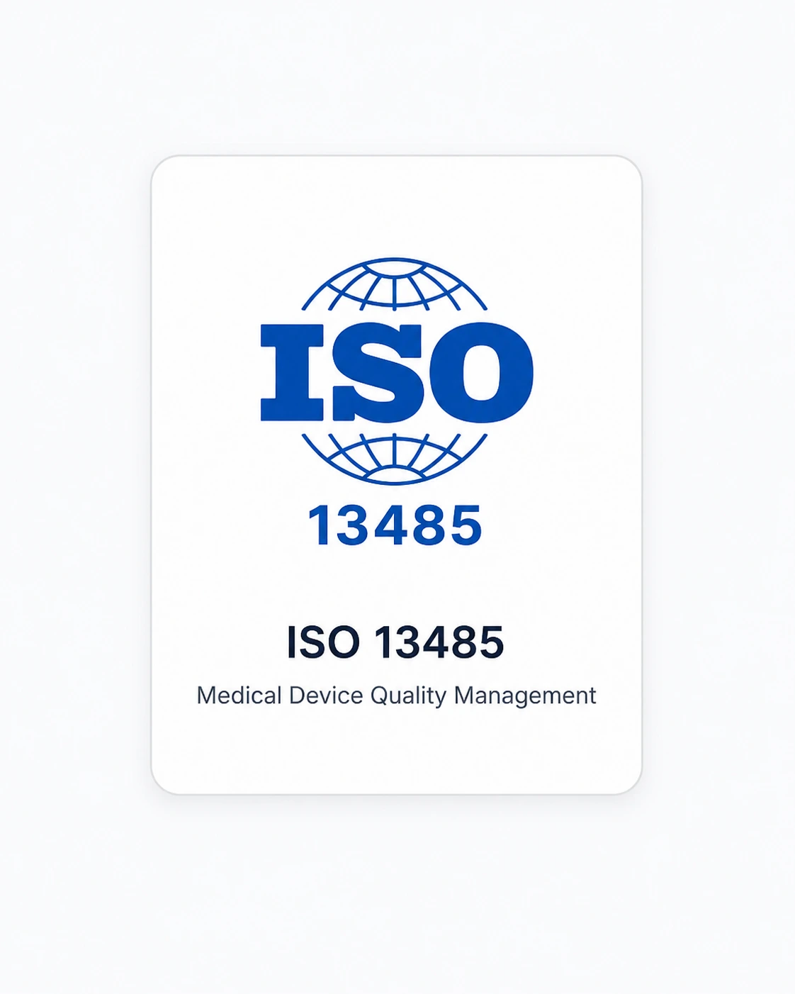 ISO 13485 medical device quality management certification
