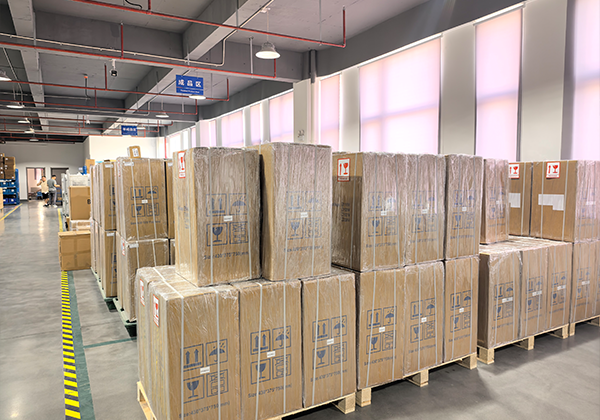 Packed oxygen concentrators prepared for bulk delivery