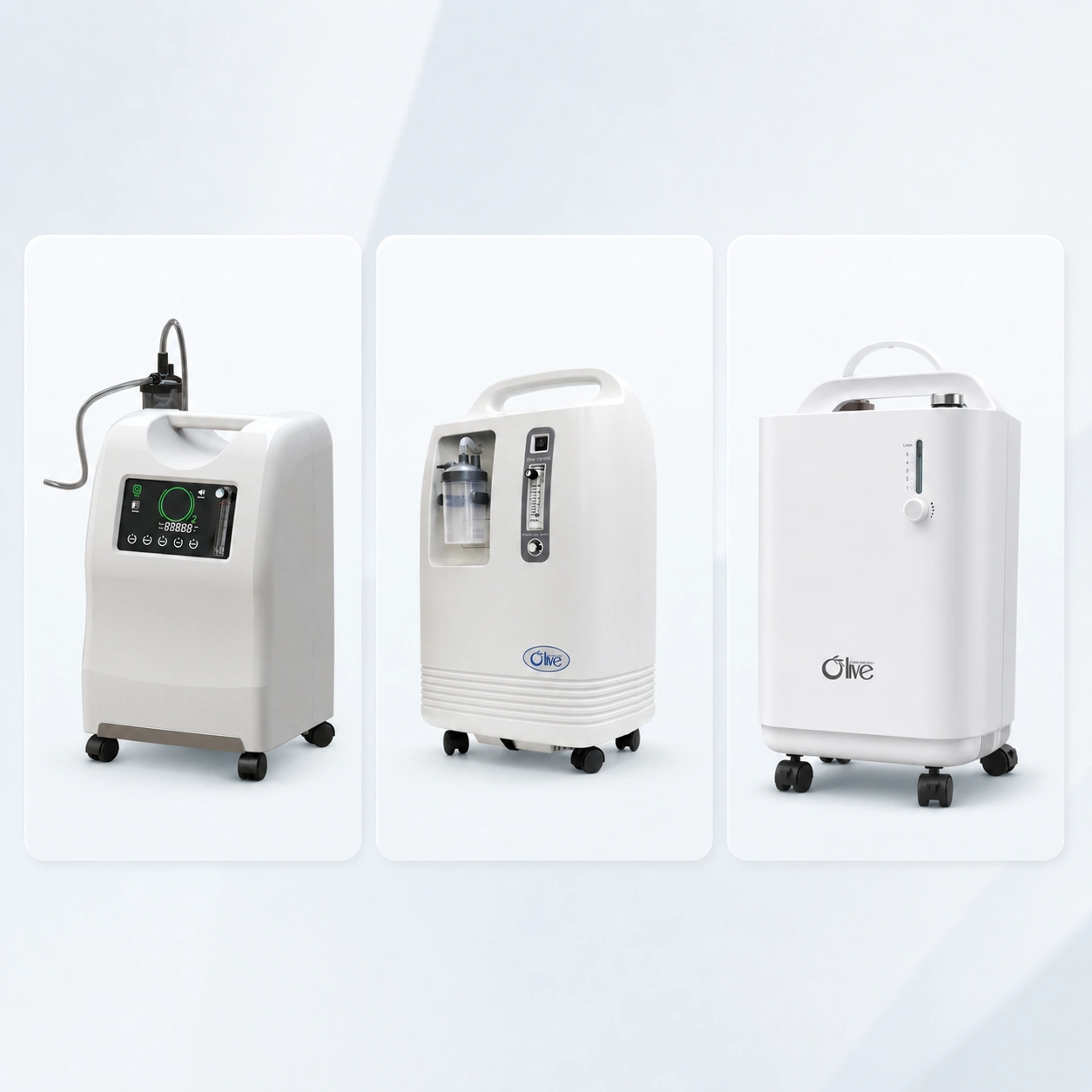 Stationary medical oxygen concentrator range