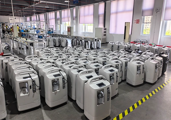 Medical oxygen concentrators arranged in Olive production facility