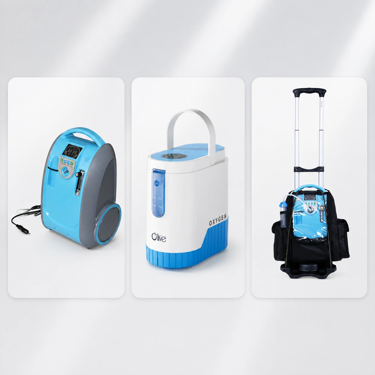 Portable oxygen concentrators for homecare and travel